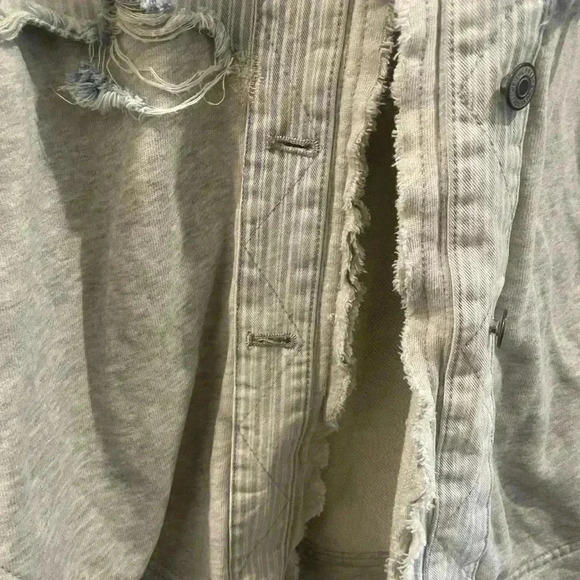 We The Free Okinawa Denim Duster Size XS Free People Hooded Jacket - Picture 4 of 14